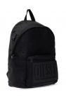 Diesel BLACK Backpack with logo