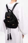 Moschino logo-print zip-fastening backpack Nero