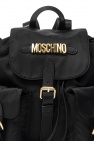 Moschino two-tone logo clutch bag