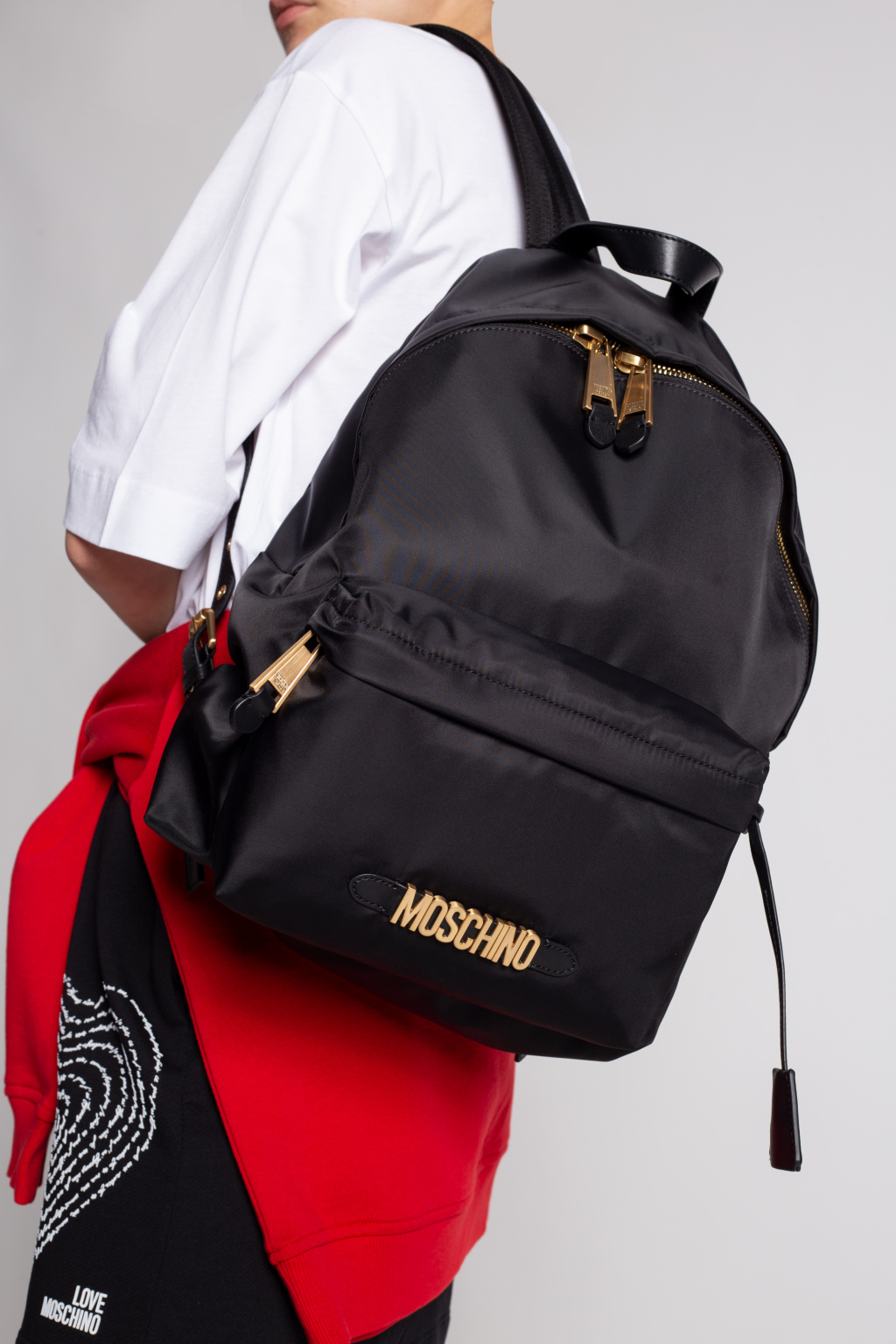 Moschino Concrete perforee bag