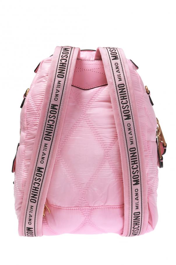 pink moschino backpack