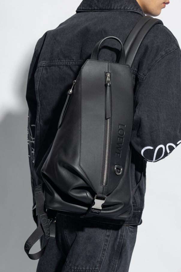 Loewe Leather backpack with logo