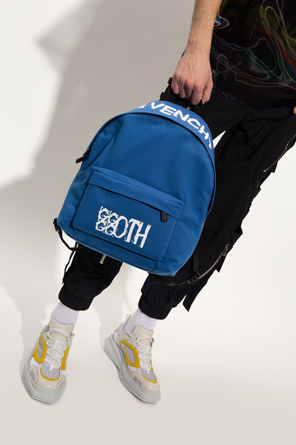 X Josh Smith Essential U printed cotton backpack by GIVENCHY