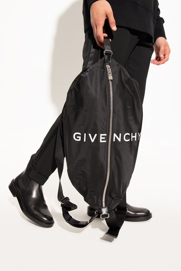 givenchy pleated ‘G-Zip’ backpack