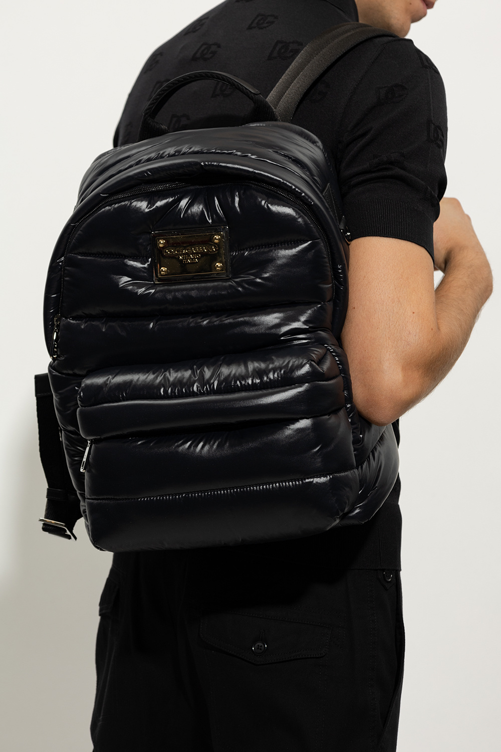 Dolce & Gabbana Quilted backpack with logo