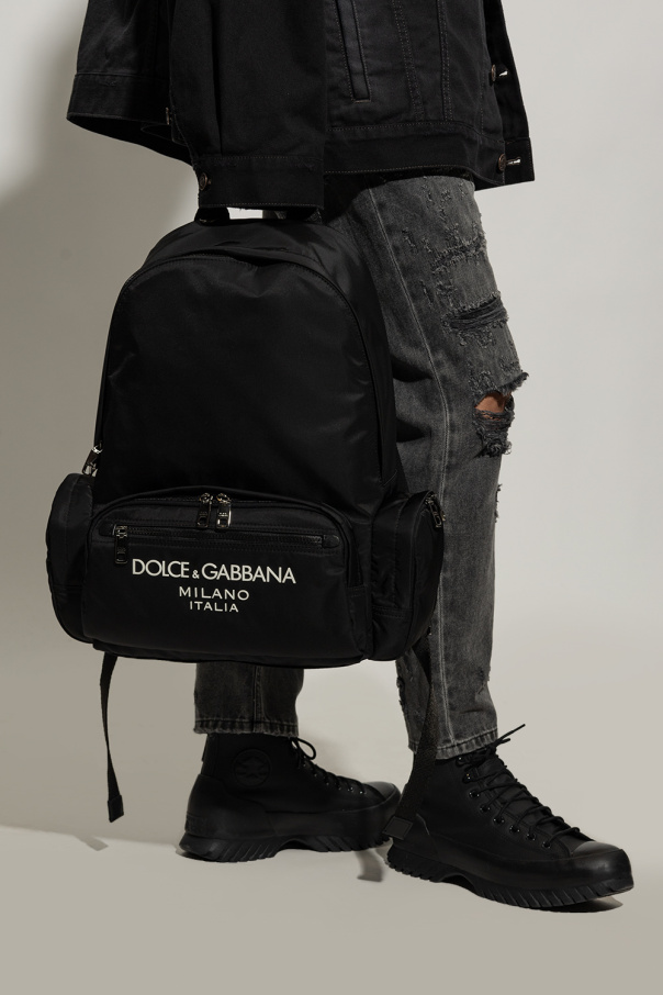 dolce wool & Gabbana Backpack with logo