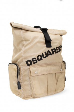 Dsquared2 Leather backpack with logo