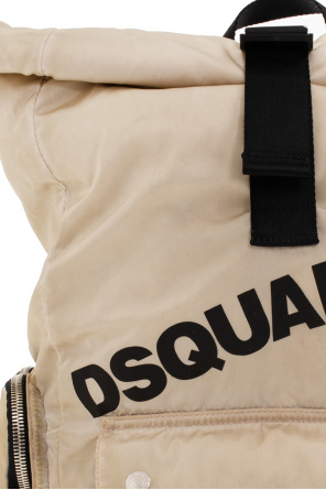 Dsquared2 Leather backpack with logo