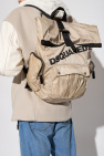 Dsquared2 two in one backpack with detachable front pouch in grey and black