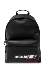 Dsquared2 BLACK Backpack with logo