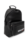 Dsquared2 BLACK Backpack with logo