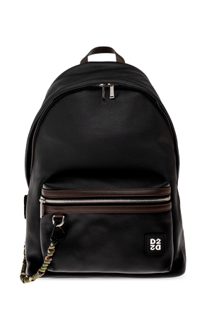 Mochila de cuero con logo