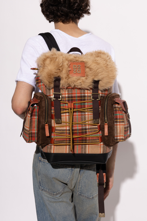 Dsquared2 Mochila con numerosos bolsillos