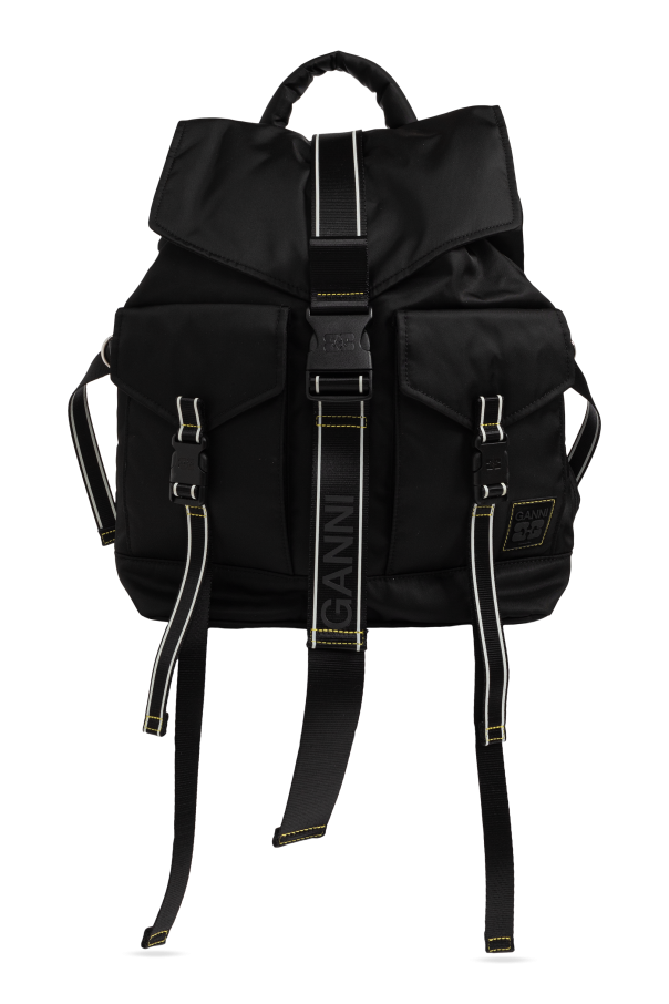 Backpack with logo patch od Ganni