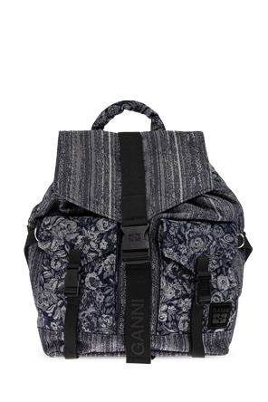 Floral Motif Backpack