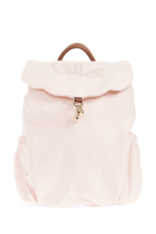 Backpack with embroidered logo od Chloé Kids