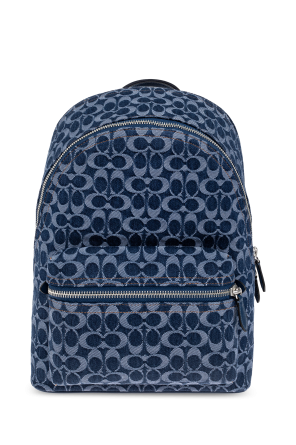 Denim backpack with monogram od Coach