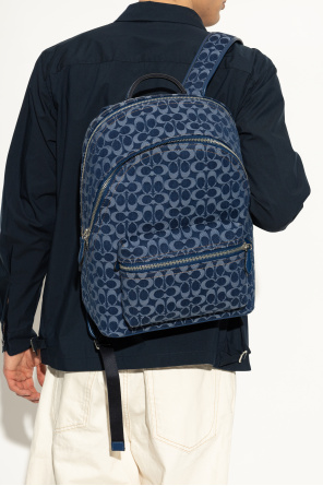 Denim backpack with monogram od Coach