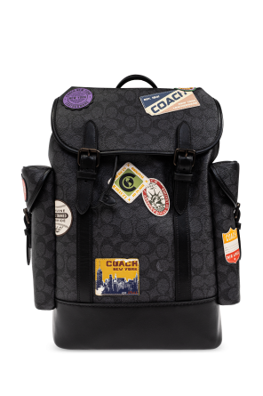 Backpack with colorful patches od Coach
