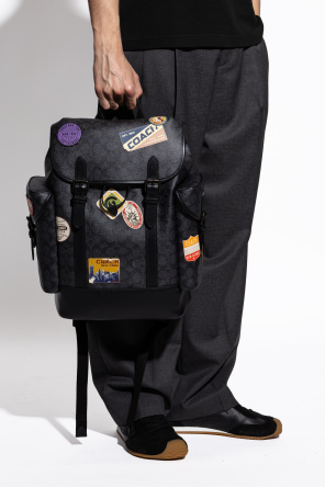 Backpack with colorful patches od Coach