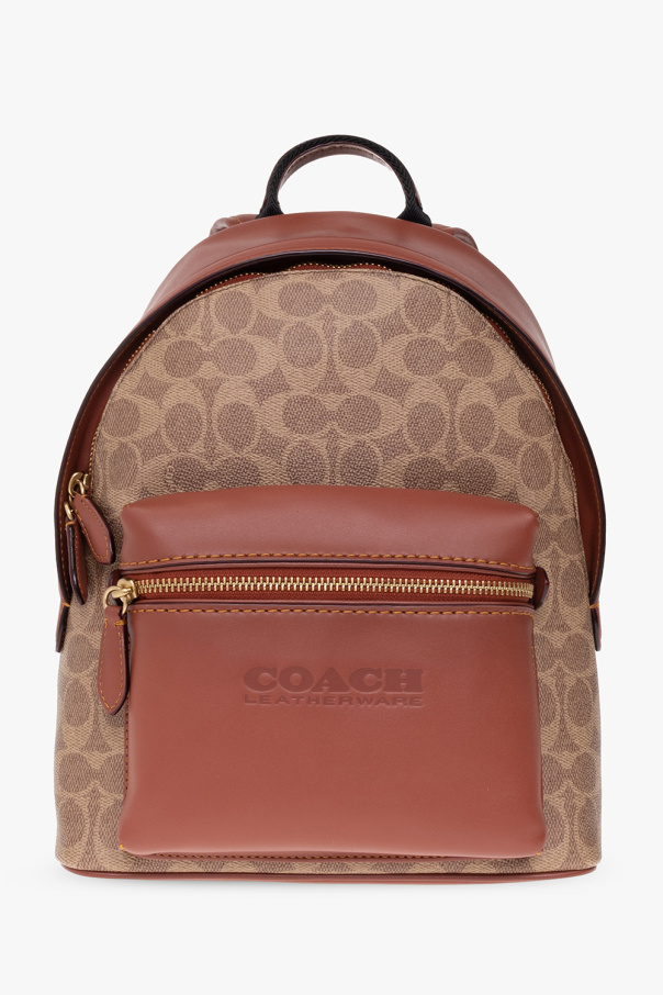 coach blue ‘Charter’ backpack with logo