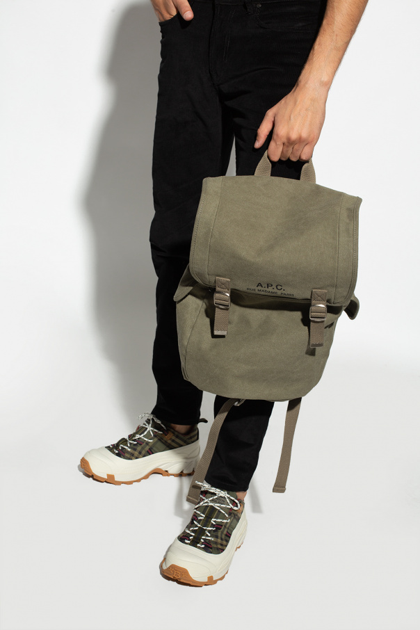 A.P.C. Polyhedron backpack with logo