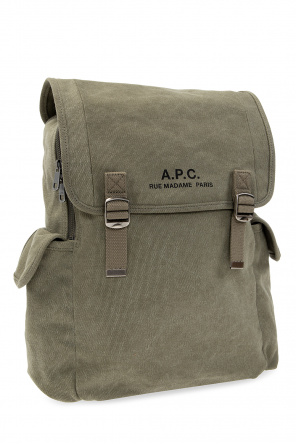 A.P.C. Polyhedron backpack with logo