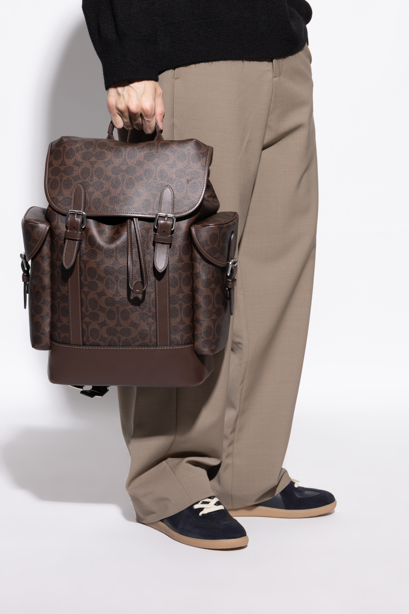 Brown Backpack with logo Coach - Vitkac GB
