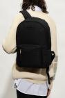 Diesel BLACK ‘D. 90’ backpack with logo