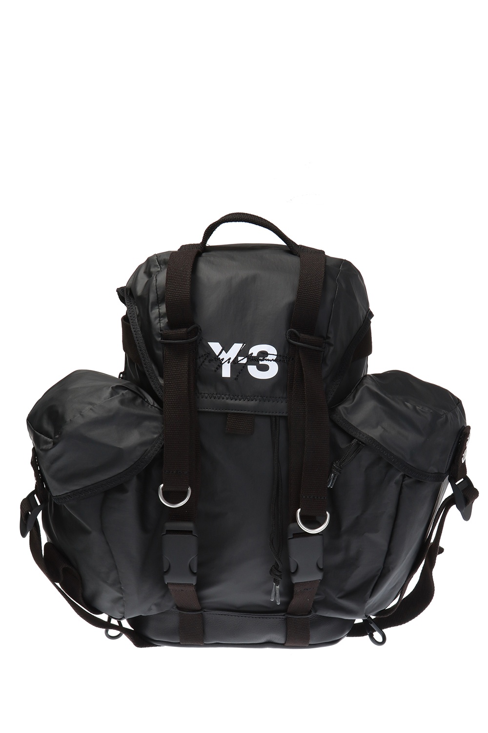 y3 logo backpack