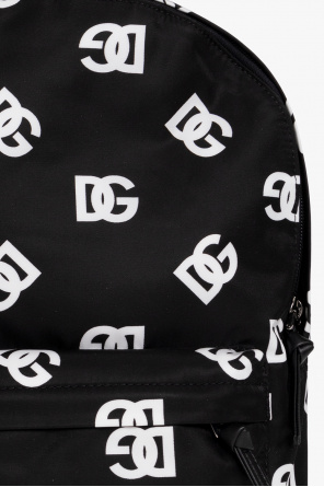 Dolce & Gabbana Kids drawstring stretch-cotton shorts Backpack with monogram