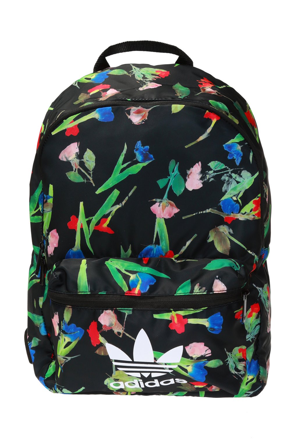 adidas black floral backpack