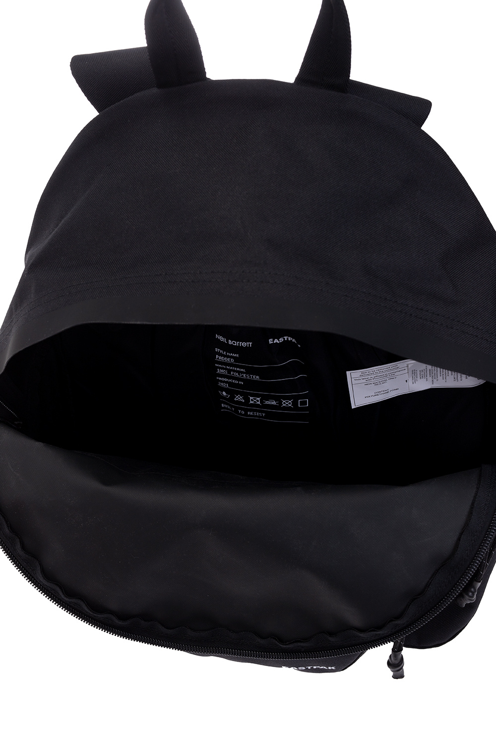 Neil Barrett Black Leather Chain Lid Bag