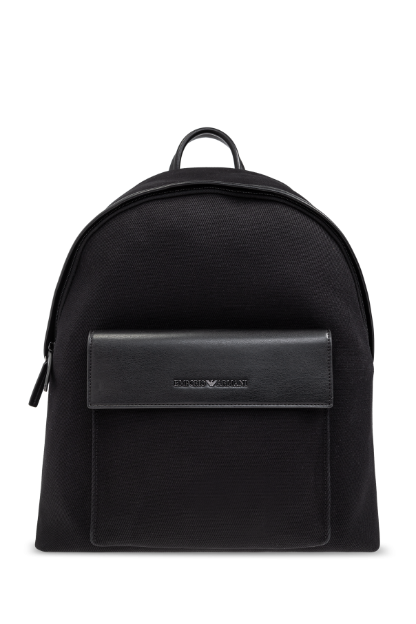 Emporio Armani Backpack with logo-shaped appliqué