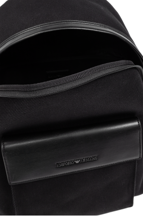 Emporio Armani Backpack with logo-shaped appliqué