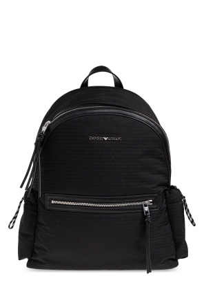 Plecak z monogramem od Emporio Armani