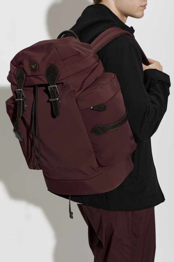 Emporio Armani Backpack with an appliqué and logo