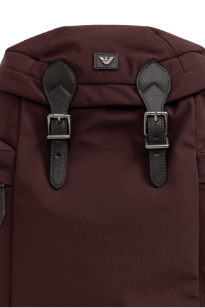 Emporio Armani Backpack with an appliqué and logo