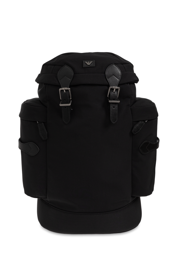 Backpack with applique with logo od Emporio Armani