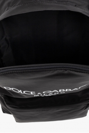 Dolce & Gabbana pussy bow DG logo jacquard shirt Backpack with logo
