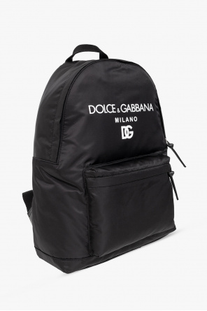 Dolce & Gabbana pussy bow DG logo jacquard shirt Backpack with logo