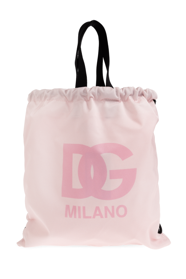 Backpack with printed logo od Dolce & Gabbana Kids