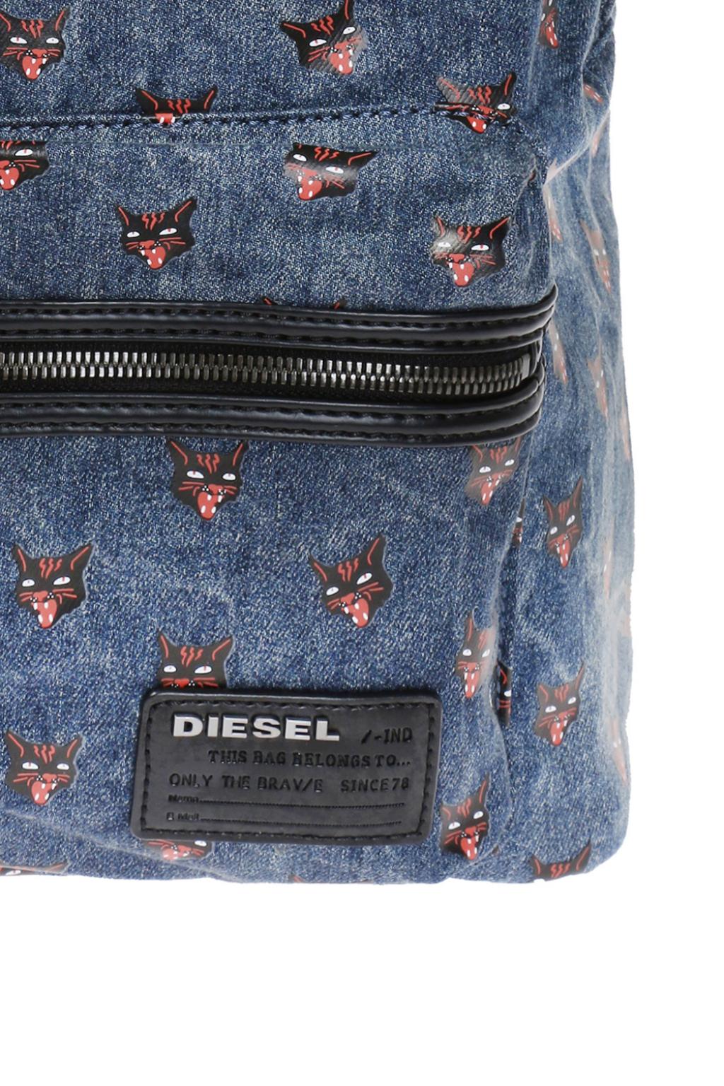 diesel denim backpack