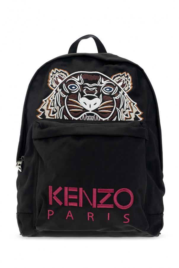 Kenzo Bally stripe-detail clutch bag