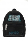 logo-patch buckle backpack