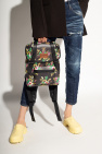 Kenzo BLACK Backpack with floral motif