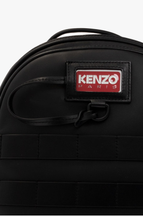 Kenzo Leather backpack with logo