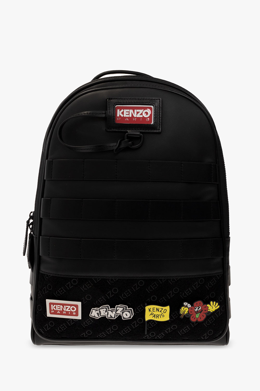 Kenzo Leather Unisex backpack with logo