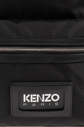 Kenzo Backpack black with logo