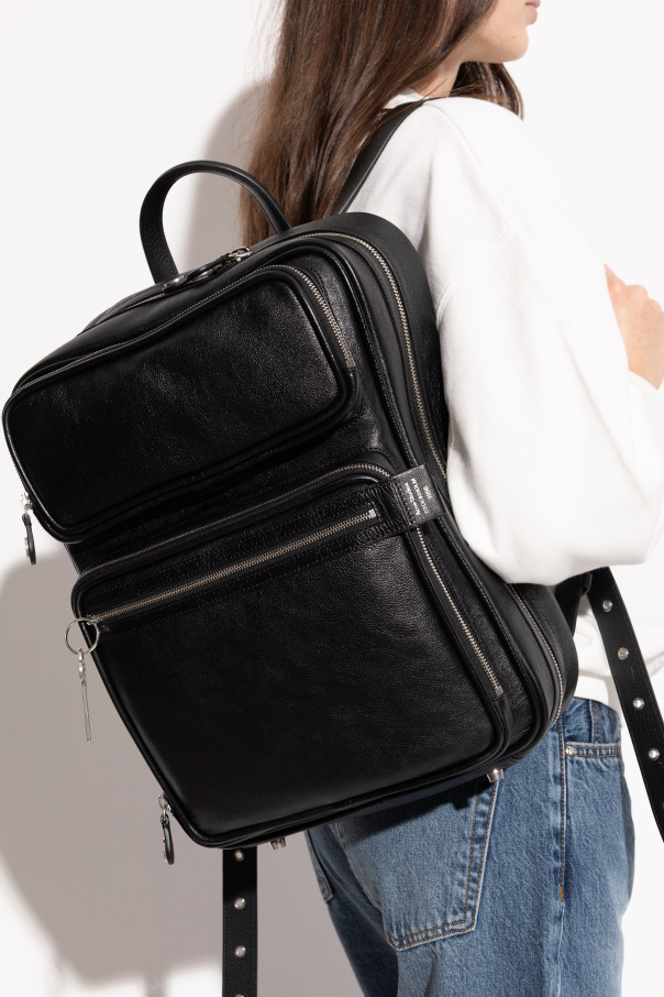 Acne Studios Leather backpack ‘Camero Gym’